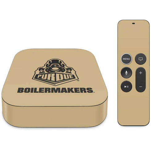 Purdue University Purdue Gold Signature Logo Apple TV Skin